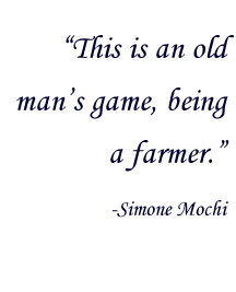 This is an old man’s game, being a farmer.